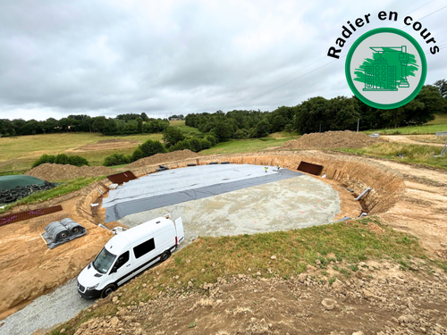 Fosse à lier étape Radier